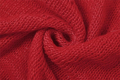 Crochet solid hoodie sleeveless see through maxi dress-final-sale