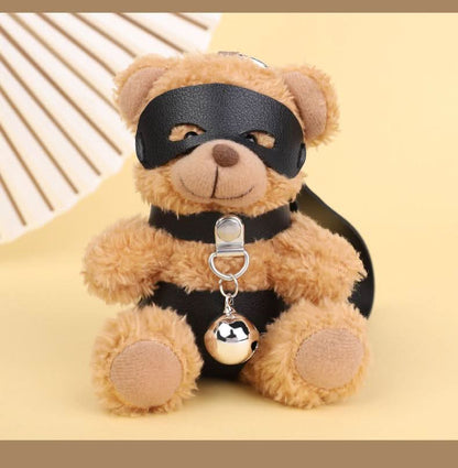 Harness PU leather fluffy o ring  decor accessory