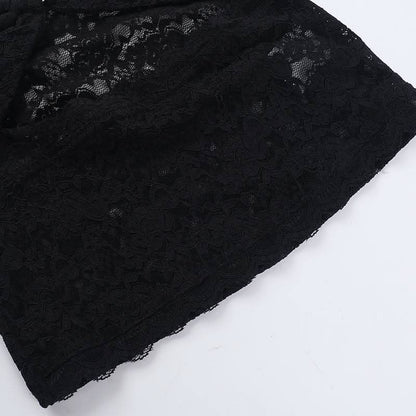 Hollow out lace cap sleeve v neck solid cut out top