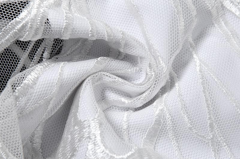 Butterfly embroidery cross back cami top