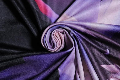 Halter cowl neck backless flower print maxi dress