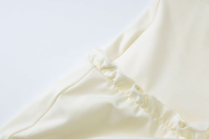 Halter v neck ruffle ruched maxi dress skirt set