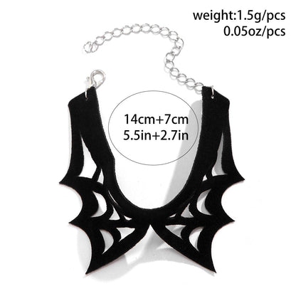 Spider web velvet solid bracelet