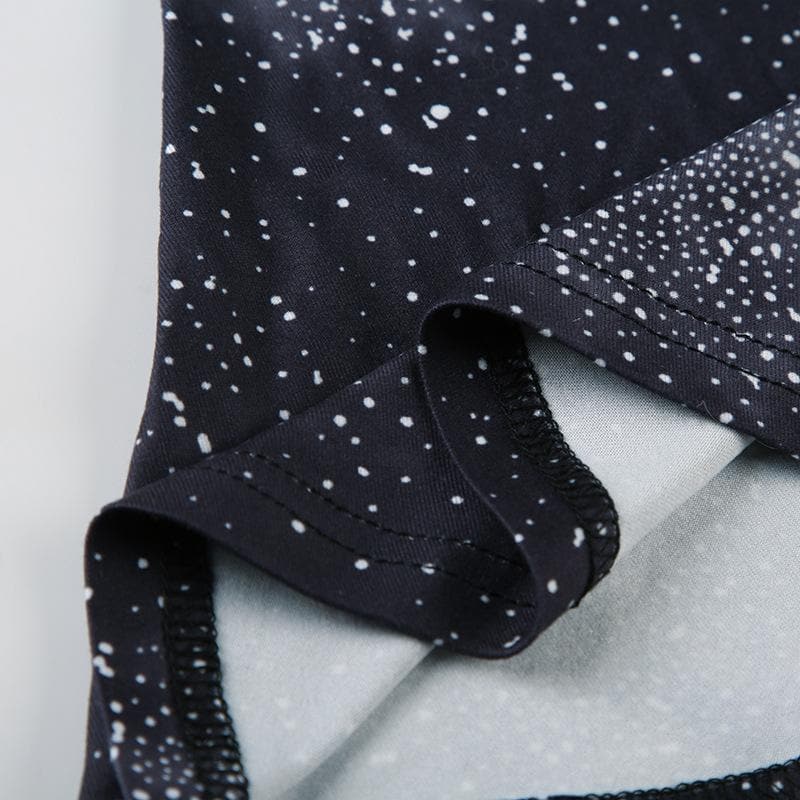 Print cross back backless cami maxi dress