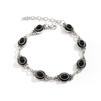 Stone multicolor anklet