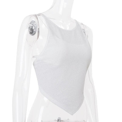 Chiffon see through 2 piece cami top