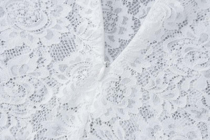 Lace ruched ruffle see through zip-up cami maxi dress