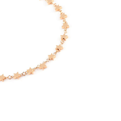 Star decor solid choker necklace