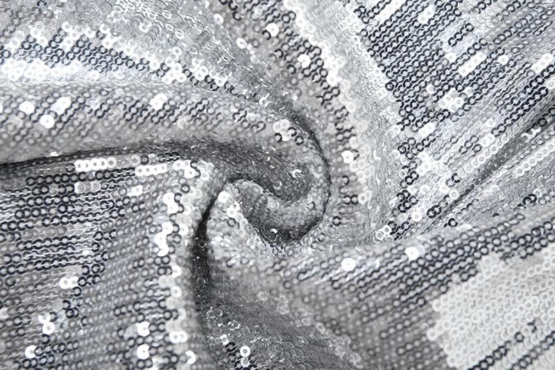 Glitter square neck hollow out metallic cut out midi dress