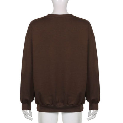 Long sleeve crewneck butterfly pattern top