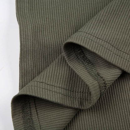 U neck self tie hollow out solid cut out maxi dress