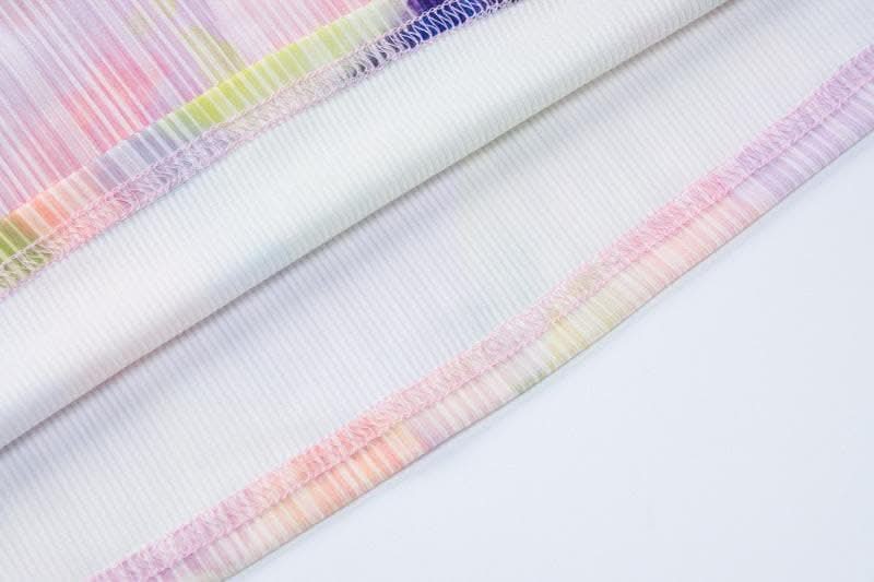 Backless cowl neck v neck contrast print cami maxi dress-final-sale