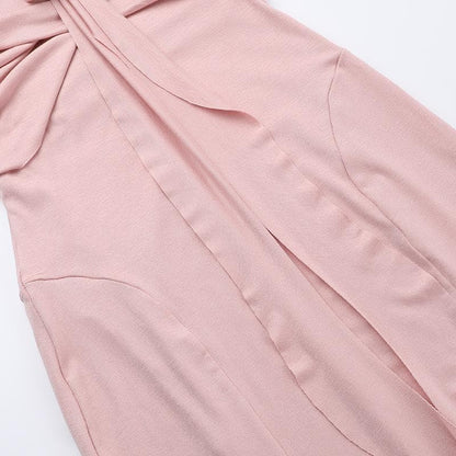 Rose applique ruched ruffle cami midi dress