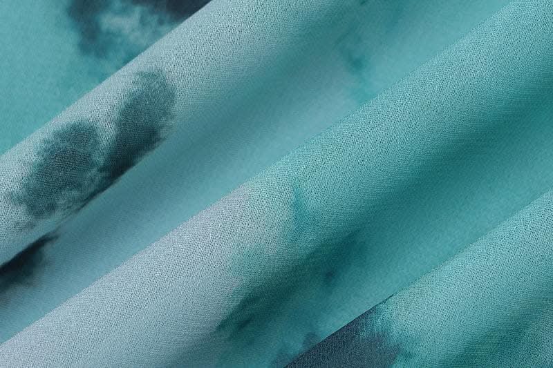 Slit chiffon tie dye contrast backless cowl neck cami maxi dress-final-sale