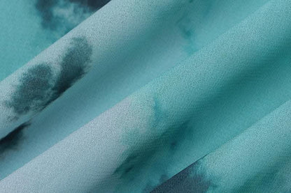 Slit chiffon tie dye contrast backless cowl neck cami maxi dress-final-sale