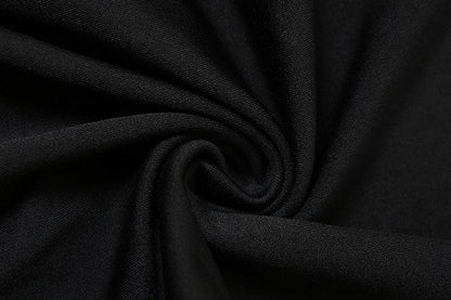 Ruched solid long sleeve zip-up maxi dress