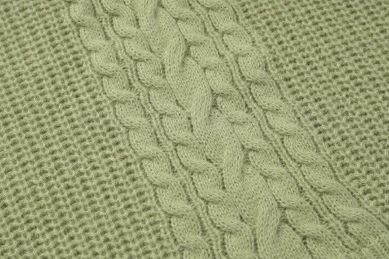 Hoodie long sleeve knitted solid v neck top-final-sale