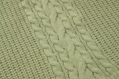 Hoodie long sleeve knitted solid v neck top-final-sale