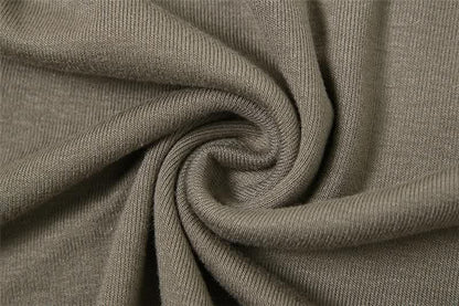 Butterfly pattern contrast off shoulder long sleeve top-final-sale