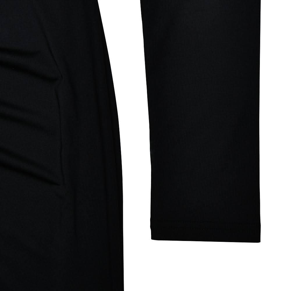 Irregular Long sleeve ruched backless slit maxi dress