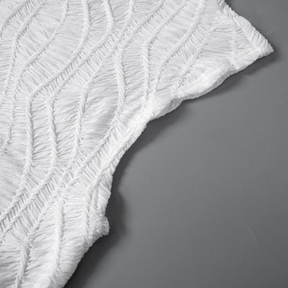 Ruched textured 2-way see through maxi dress