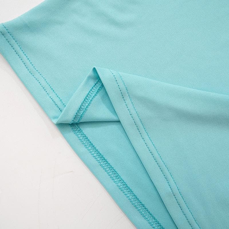 Halter contrast hollow out self tie backless cut out top