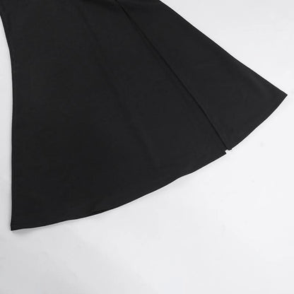 Sweetheart neck long sleeve self tie slit maxi dress