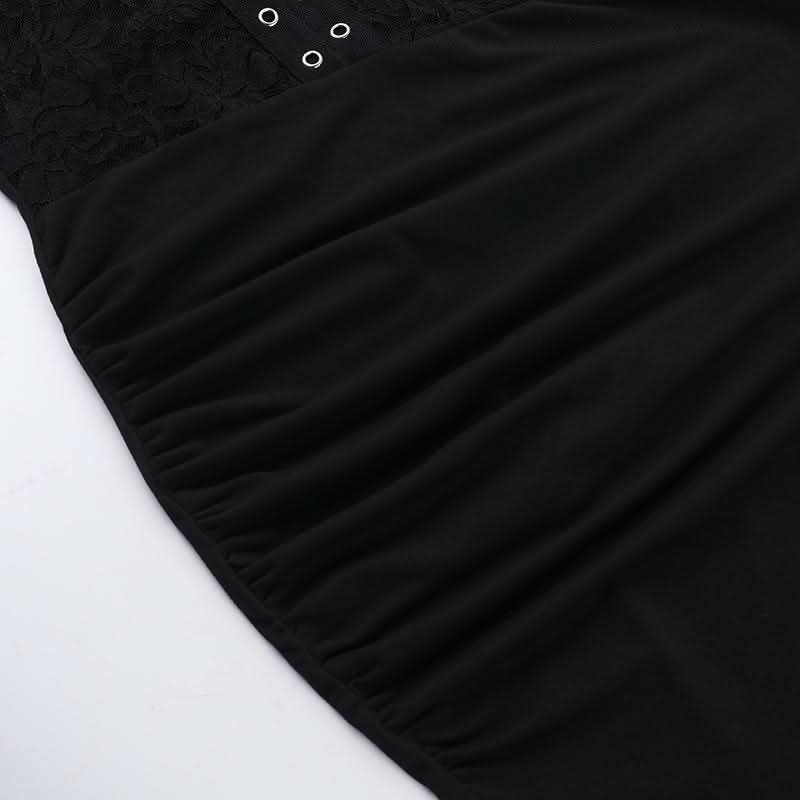 Lace v neck halter self tie ruched maxi dress