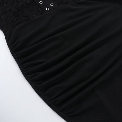 Lace v neck halter self tie ruched maxi dress