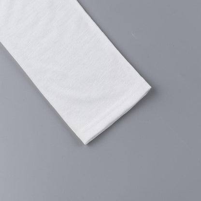 Long sleeve “WET” print u neck top