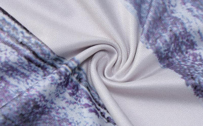 Contrast print sleeveless u neck maxi dress