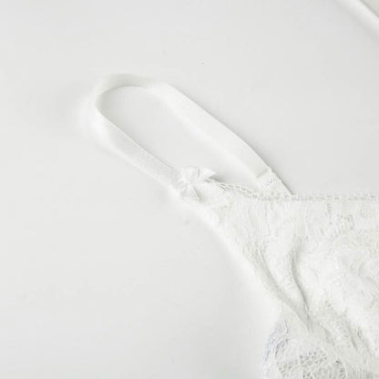 V neck lace bowknot cami top