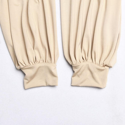 Halibuy Double layered deep v neck ruched solid bodysuit - Final Sale