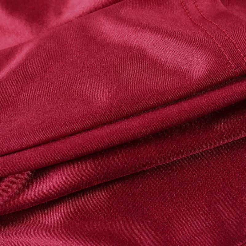 Satin v neck backless solid cami top