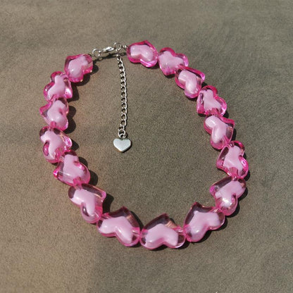 Beaded multicolor acrylic bracelet