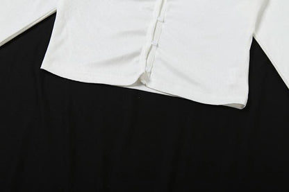 Long sleeve textured ruffle button short pant set