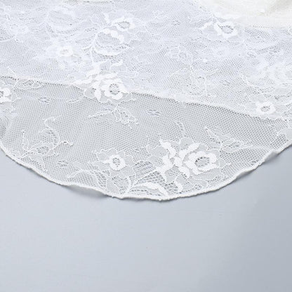Ruched lace sweetheart neck flower applique cami top