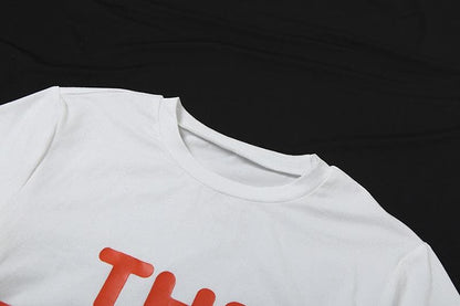 Short sleeve crewneck “THE BIMBO” pattern crop top