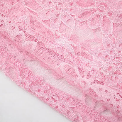 Sheer lace see through cami maxi skirt set