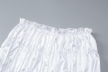 Smocked ruched solid cami pant set