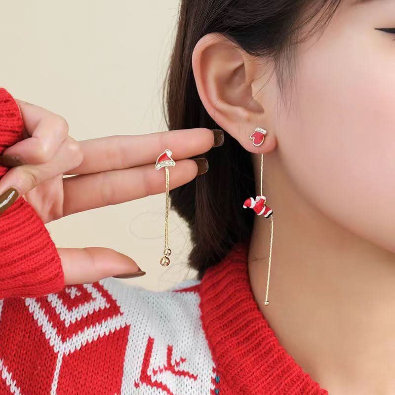 Irregular pendant christmas tree decor drop earrings