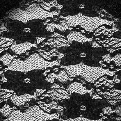 Lace see through solid stitch medium rise pant