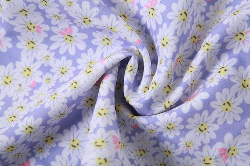 Flower print contrast ruched ruffle halter backless zip-up mini dress-final-sale