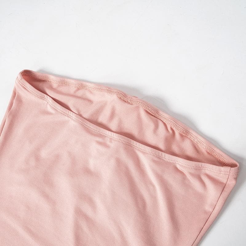 Rose embroidery self tie tube maxi dress