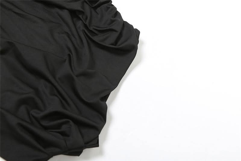 Cap sleeve ruched solid pant set