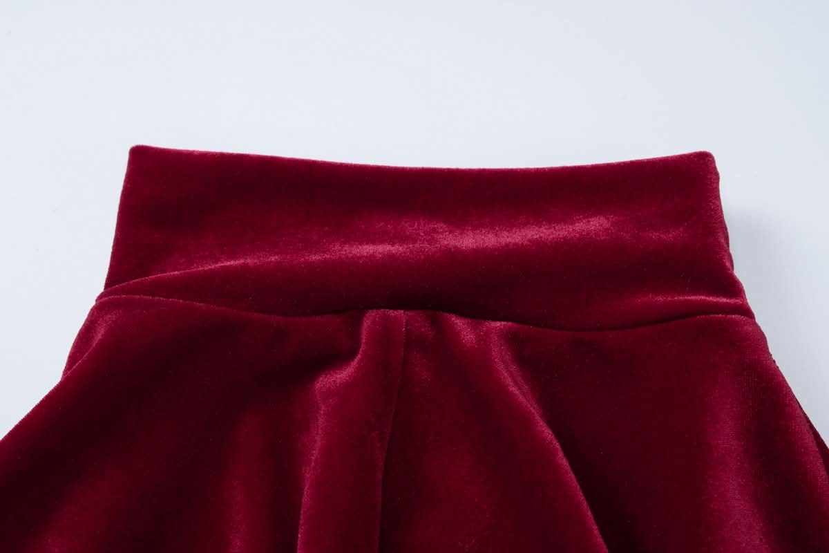 High neck long sleeve velvet ruched maxi dress