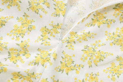 Self tie flower print cami maxi dress