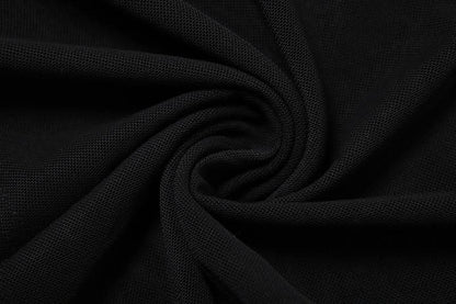 One shoulder mesh hollow out cut out maxi dress-final-sale