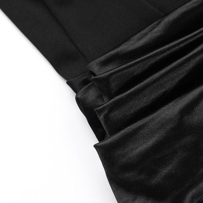 Ruched solid tube backless bustier mini dress