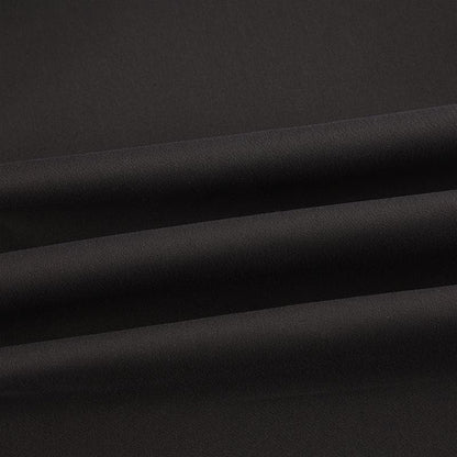 Solid medium rise pleated baggy wide leg pant